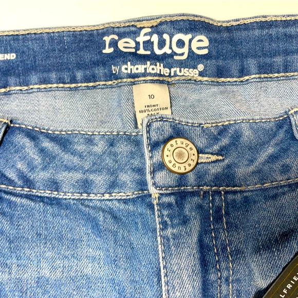 Refuge by Charlotte Russe Jeans Shorts Size 10 - Picture 3 of 5